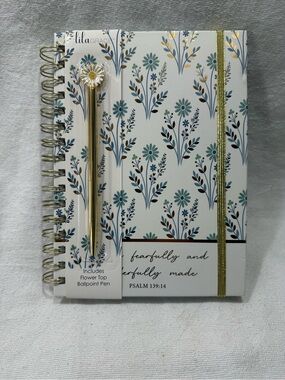 LilaGrace Spiral Notebook / Journal with Pen and Stickers - New